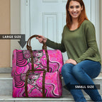 Sydney Sixers Travel Bag Indigenous Dot Art Superhero Batter Tribal Pattern