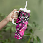 Sydney Sixers Tumbler With Handle Indigenous Dot Art Superhero Batter Tribal Pattern