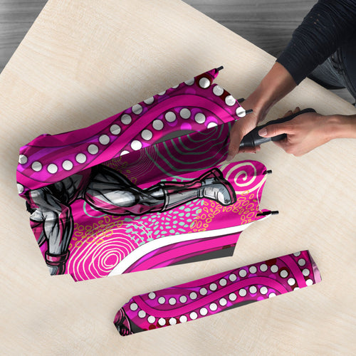 Sydney Sixers Umbrella Indigenous Dot Art Superhero Batter Tribal Pattern