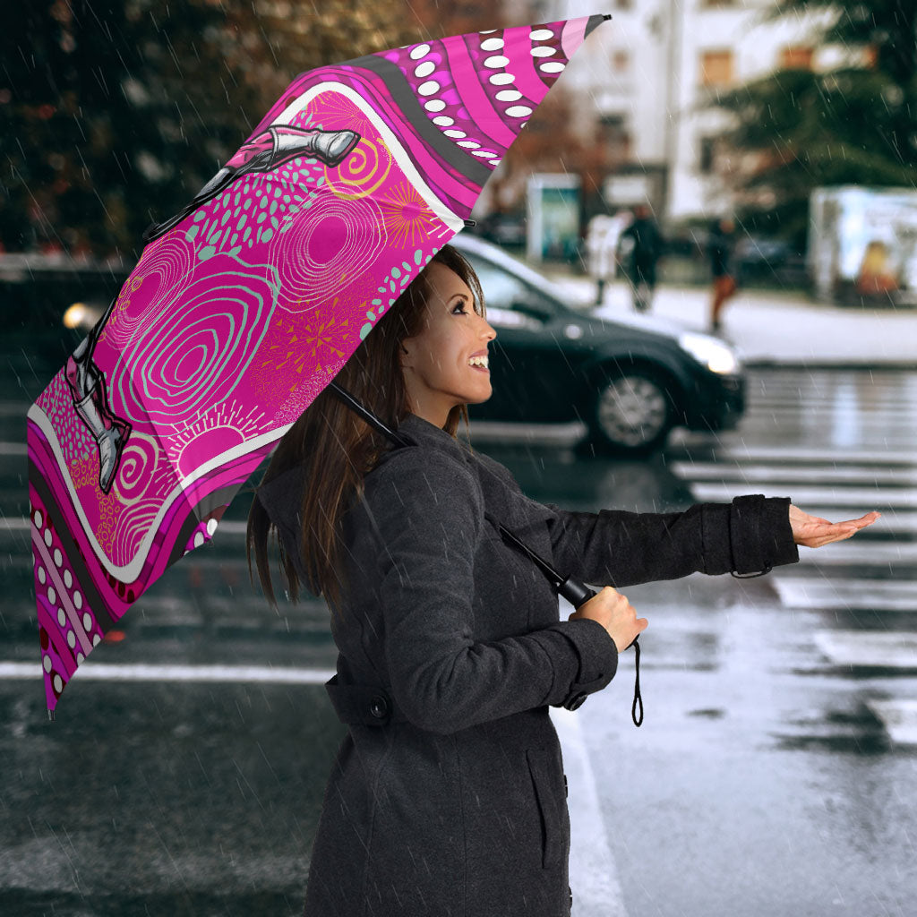 Sydney Sixers Umbrella Indigenous Dot Art Superhero Batter Tribal Pattern