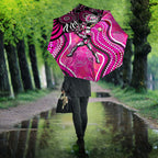 Sydney Sixers Umbrella Indigenous Dot Art Superhero Batter Tribal Pattern