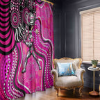Sydney Sixers Window Curtain Indigenous Dot Art Superhero Batter Tribal Pattern