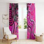 Sydney Sixers Window Curtain Indigenous Dot Art Superhero Batter Tribal Pattern