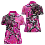 Sydney Sixers Women Polo Shirt Indigenous Dot Art Superhero Batter Tribal Pattern
