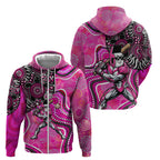 Sydney Sixers Zip Hoodie Indigenous Dot Art Superhero Batter Tribal Pattern