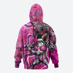 Sydney Sixers Zip Hoodie Indigenous Dot Art Superhero Batter Tribal Pattern