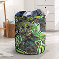 Sydney Thunder Laundry Basket Indigenous Dot Art Superhero Batter Tribal Pattern