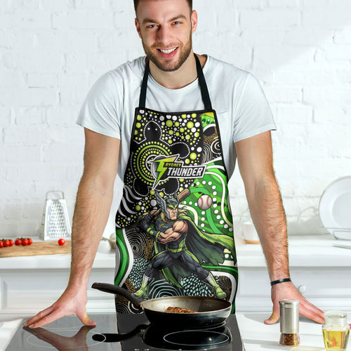 Sydney Thunder Apron Indigenous Dot Art Superhero Batter Tribal Pattern