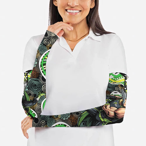 Sydney Thunder Arm Sleeves Indigenous Dot Art Superhero Batter Tribal Pattern