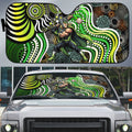Sydney Thunder Auto Sun Shade Indigenous Dot Art Superhero Batter Tribal Pattern