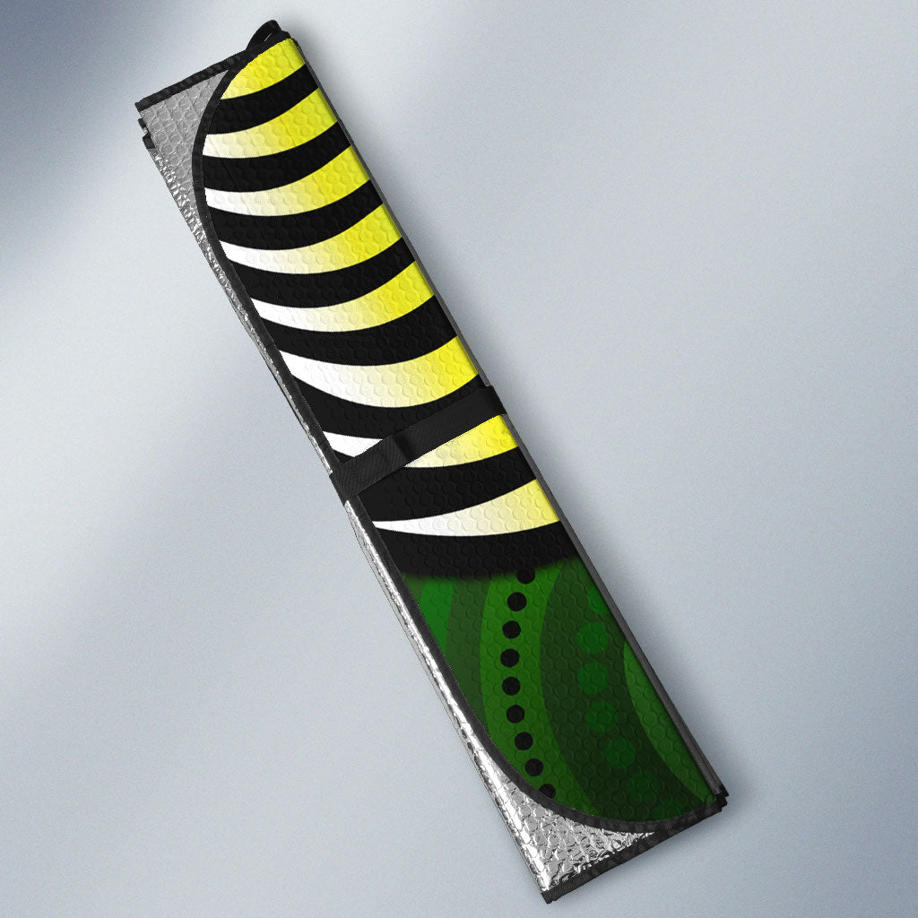 Sydney Thunder Auto Sun Shade Indigenous Dot Art Superhero Batter Tribal Pattern