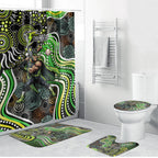 Sydney Thunder Bathroom Set Indigenous Dot Art Superhero Batter Tribal Pattern