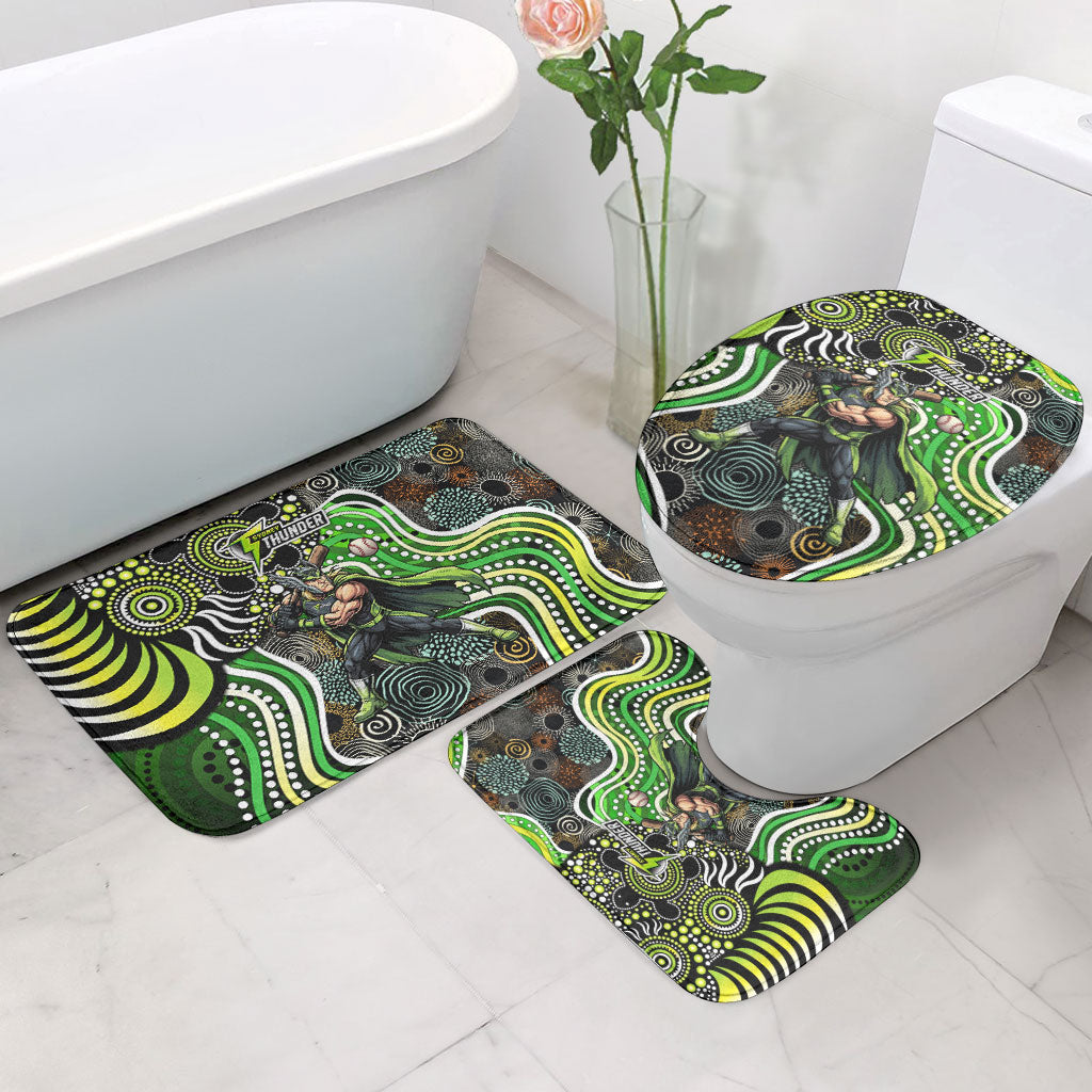 Sydney Thunder Bathroom Set Indigenous Dot Art Superhero Batter Tribal Pattern