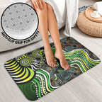 Sydney Thunder Bathroom Set Indigenous Dot Art Superhero Batter Tribal Pattern