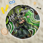 Sydney Thunder Beach Blanket Indigenous Dot Art Superhero Batter Tribal Pattern