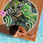 Sydney Thunder Beach Blanket Indigenous Dot Art Superhero Batter Tribal Pattern