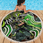 Sydney Thunder Beach Blanket Indigenous Dot Art Superhero Batter Tribal Pattern