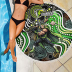 Sydney Thunder Beach Blanket Indigenous Dot Art Superhero Batter Tribal Pattern
