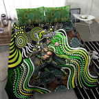Sydney Thunder Bedding Set Indigenous Dot Art Superhero Batter Tribal Pattern