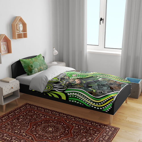 Sydney Thunder Bedding Set Indigenous Dot Art Superhero Batter Tribal Pattern