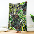 Sydney Thunder Blanket Indigenous Dot Art Superhero Batter Tribal Pattern