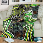 Sydney Thunder Blanket Indigenous Dot Art Superhero Batter Tribal Pattern