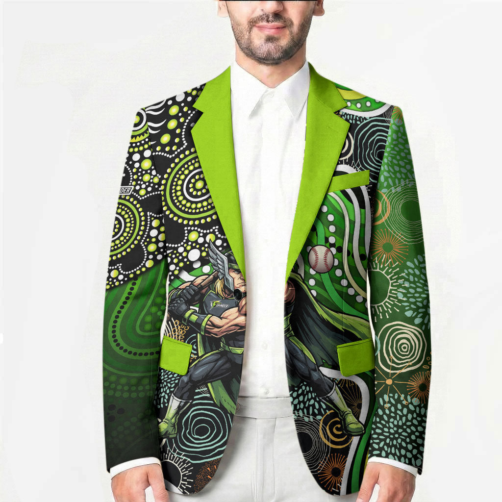 Sydney Thunder Blazer Indigenous Dot Art Superhero Batter Tribal Pattern