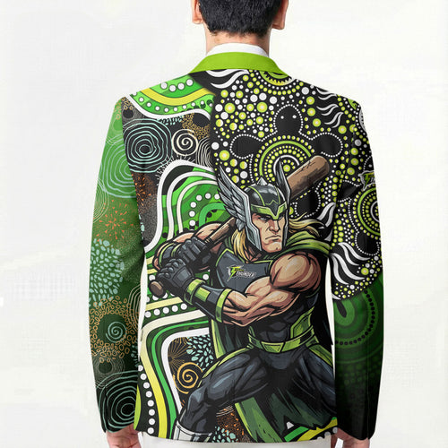 Sydney Thunder Blazer Indigenous Dot Art Superhero Batter Tribal Pattern