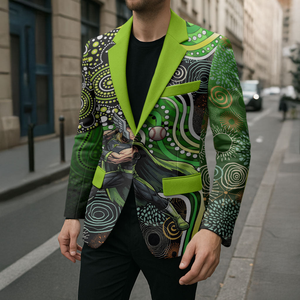 Sydney Thunder Blazer Indigenous Dot Art Superhero Batter Tribal Pattern