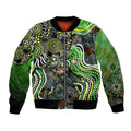 Sydney Thunder Bomber Jacket Indigenous Dot Art Superhero Batter Tribal Pattern