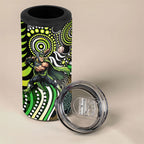 Sydney Thunder 4 in 1 Can Cooler Tumbler Indigenous Dot Art Superhero Batter Tribal Pattern