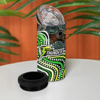 Sydney Thunder 4 in 1 Can Cooler Tumbler Indigenous Dot Art Superhero Batter Tribal Pattern