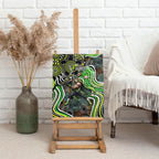 Sydney Thunder Canvas Wall Art Indigenous Dot Art Superhero Batter Tribal Pattern