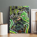 Sydney Thunder Canvas Wall Art Indigenous Dot Art Superhero Batter Tribal Pattern