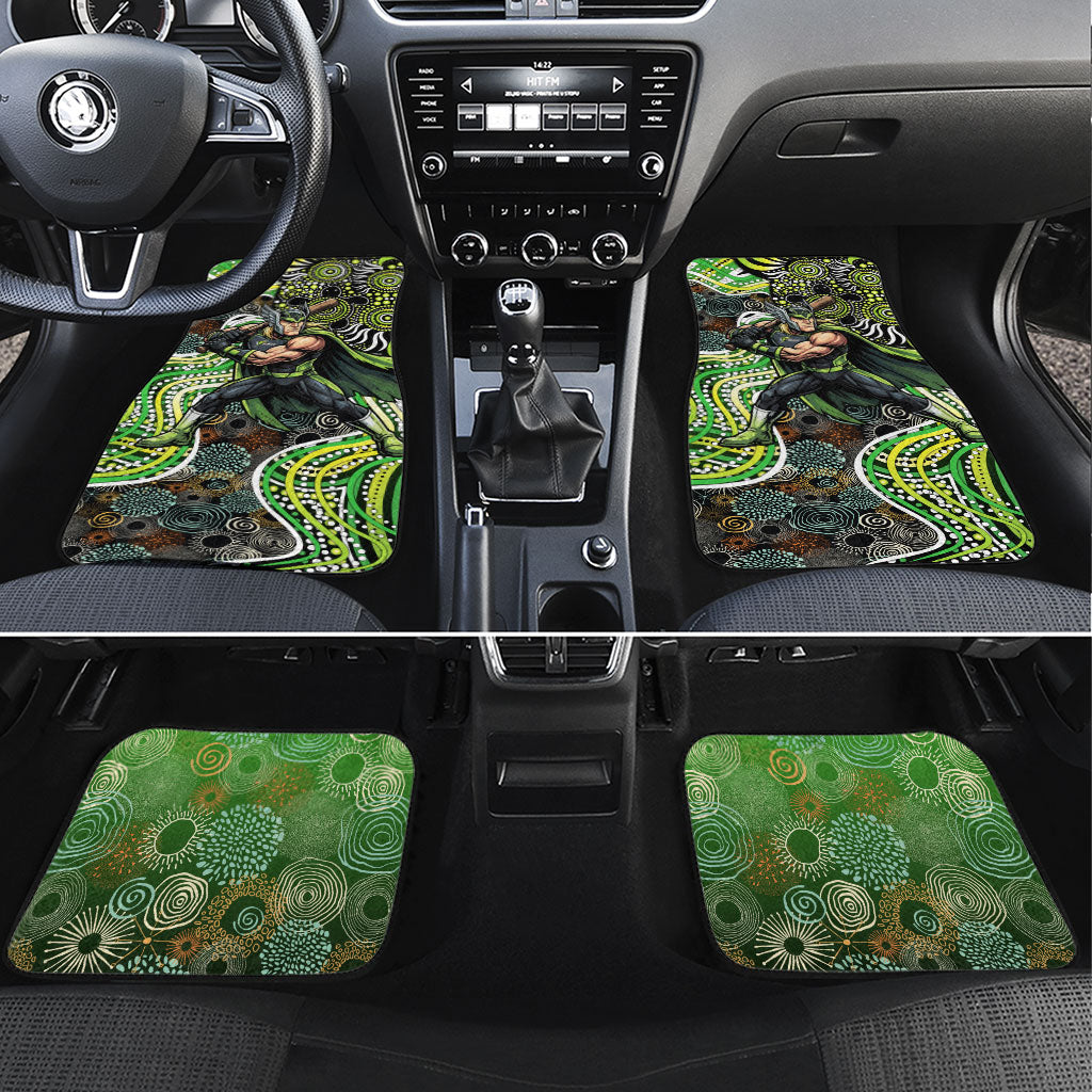 Sydney Thunder Car Mats Indigenous Dot Art Superhero Batter Tribal Pattern