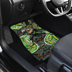 Sydney Thunder Car Mats Indigenous Dot Art Superhero Batter Tribal Pattern