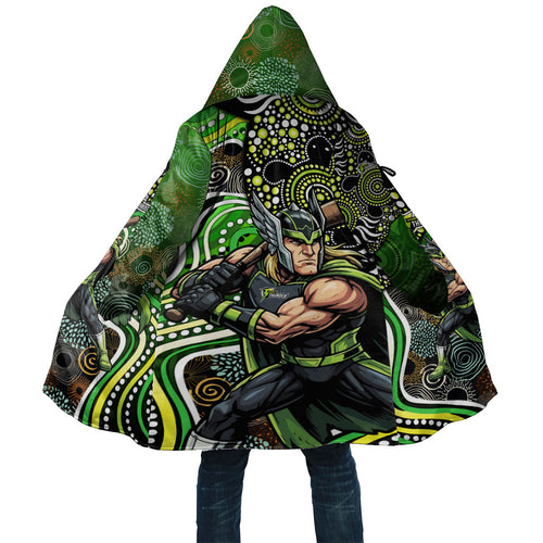 Sydney Thunder Cloak Indigenous Dot Art Superhero Batter Tribal Pattern