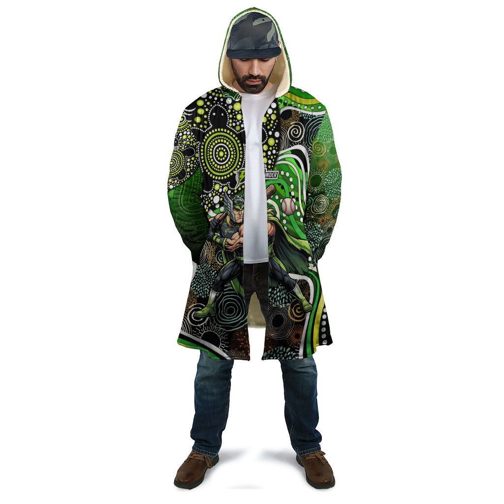Sydney Thunder Cloak Indigenous Dot Art Superhero Batter Tribal Pattern