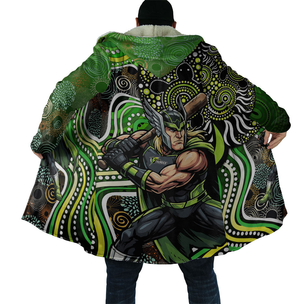 Sydney Thunder Cloak Indigenous Dot Art Superhero Batter Tribal Pattern