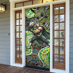 Sydney Thunder Door Cover Indigenous Dot Art Superhero Batter Tribal Pattern