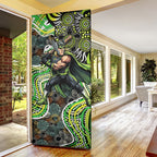 Sydney Thunder Door Cover Indigenous Dot Art Superhero Batter Tribal Pattern