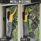 Sydney Thunder Door Cover Indigenous Dot Art Superhero Batter Tribal Pattern
