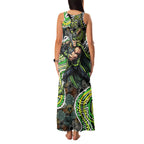 Sydney Thunder Family Matching Tank Maxi Dress and Hawaiian Shirt Indigenous Dot Art Superhero Batter Tribal Pattern