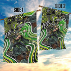 Sydney Thunder Garden Flag Indigenous Dot Art Superhero Batter Tribal Pattern