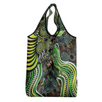 Sydney Thunder Grocery Bag Indigenous Dot Art Superhero Batter Tribal Pattern