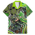 Sydney Thunder Hawaiian Shirt Indigenous Dot Art Superhero Batter Tribal Pattern