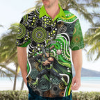Sydney Thunder Hawaiian Shirt Indigenous Dot Art Superhero Batter Tribal Pattern