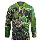 Sydney Thunder Hockey Jersey Indigenous Dot Art Superhero Batter Tribal Pattern