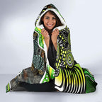 Sydney Thunder Hooded Blanket Indigenous Dot Art Superhero Batter Tribal Pattern