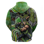 Sydney Thunder Hoodie Indigenous Dot Art Superhero Batter Tribal Pattern